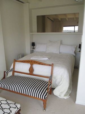 Queen bed area